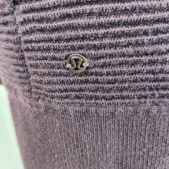Lululemon Sit In Lotus Wrap II Cardigan Womens 6 Merino Wool W4ANWS Open Front - Picture 12 of 13